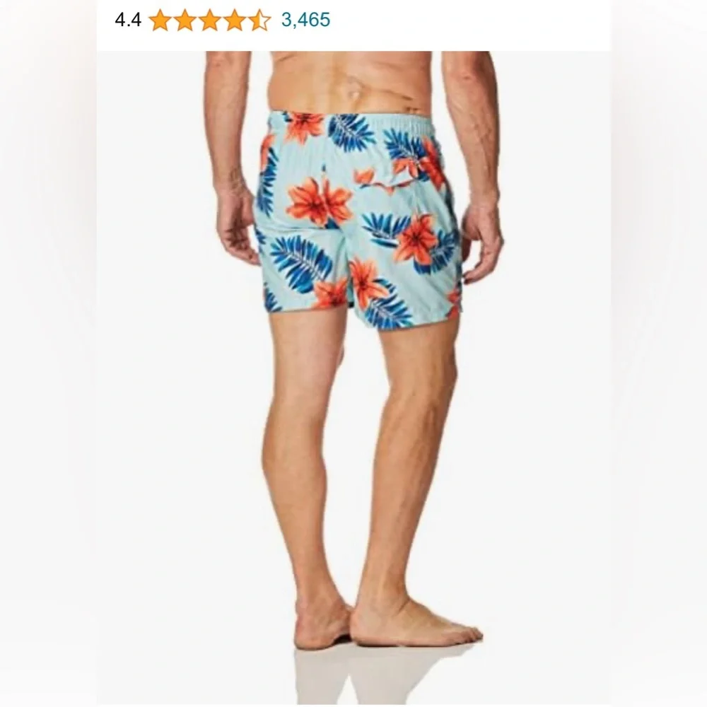 KANU SURF MEN'S BARRACUDA SWIM TRUNKS SHORTS SIZE 3XL‎ KALA BLUE FLORAL HAWAIIAN